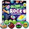Glow-in-the-Dark Rock Painting Kit – Arts & Crafts DIY Set for Kids Ages 6-12, Includes Paints, Brushes, Stickers & Gems, Perfect Birthday or Holiday Gift